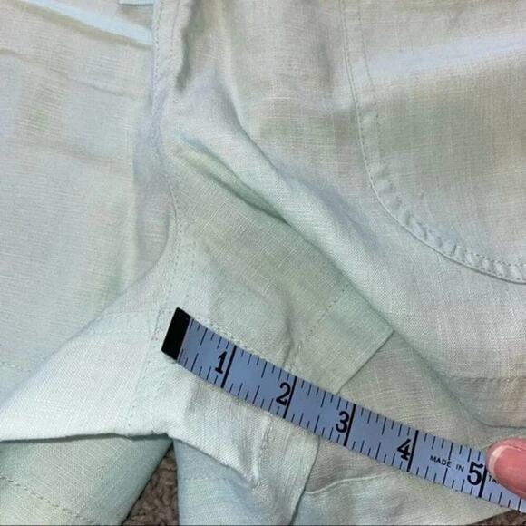 J. Crew Point Sur Seaside Shorts Linen Blend Light Mint Green Size large - Picture 9 of 12